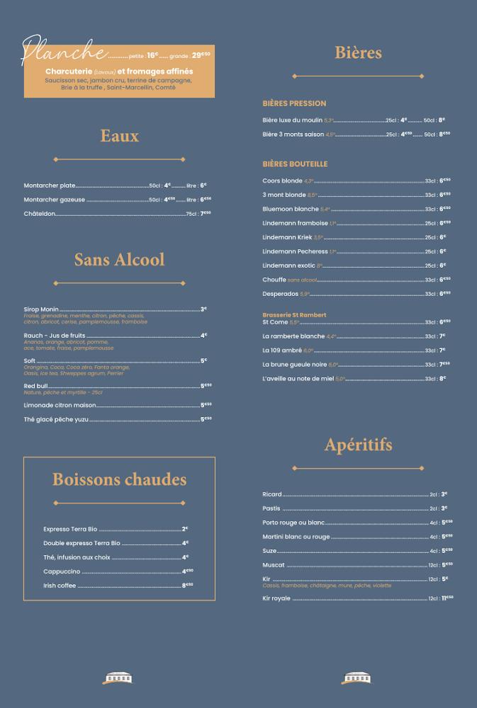 Le Mas de la Gare - Menu Image 1