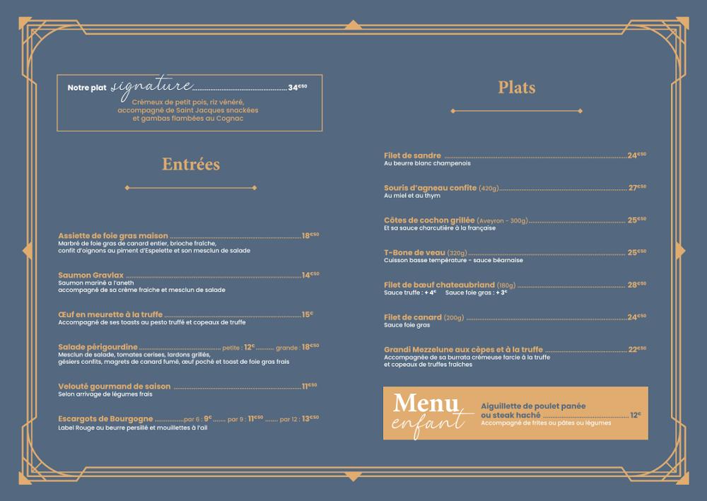 Le Mas de la Gare - Menu Image 4